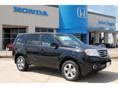 honda pilot 2012 black suv ex l gasoline 6 cylinders 2 wheel drive automatic 77065