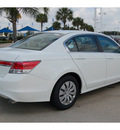 honda accord 2012 white sedan lx gasoline 4 cylinders front wheel drive automatic 77065