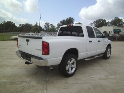 dodge ram pickup 1500 2007 white big horn flex fuel 8 cylinders 4 wheel drive automatic 75503