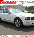 ford mustang 2008 white coupe v6 premium gasoline 6 cylinders rear wheel drive automatic 45840