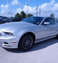 ford mustang 2013 silver coupe gasoline 6 cylinders rear wheel drive 6 speed automatic 77388