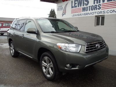 toyota highlander 2009 lt green suv sport gasoline 6 cylinders all whee drive automatic 98674