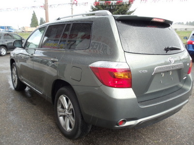 toyota highlander 2009 lt green suv sport gasoline 6 cylinders all whee drive automatic 98674