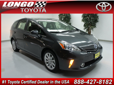 toyota prius v 2012 gray wagon five hybrid 4 cylinders front wheel drive automatic 91731