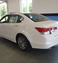 honda accord 2012 white sedan ex l v6 w navi gasoline 6 cylinders front wheel drive automatic 28557