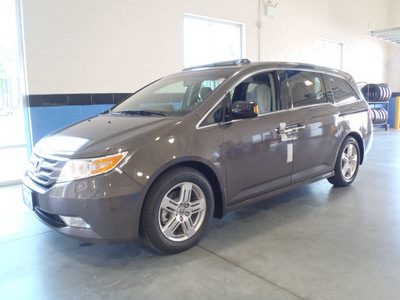 honda odyssey 2012 brown van touring elite gasoline 6 cylinders front wheel drive automatic 28557