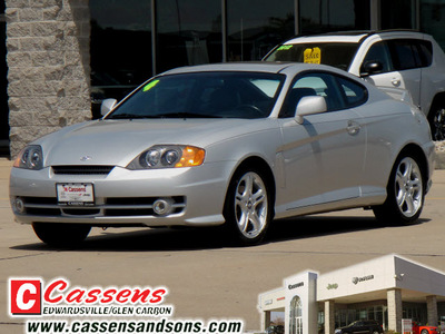 hyundai tiburon 2004 silver coupe gt gasoline 6 cylinders front wheel drive automatic 62034