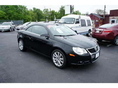 volkswagen eos 2008 black turbo gasoline 4 cylinders front wheel drive automatic 08016