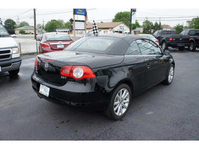 volkswagen eos 2008 black turbo gasoline 4 cylinders front wheel drive automatic 08016