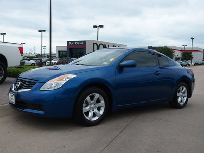 nissan altima 2009 blue coupe 2 5 s gasoline 4 cylinders front wheel drive automatic 76018