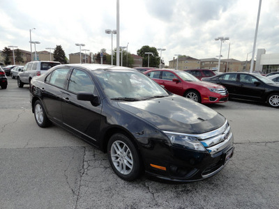 ford fusion 2012 black sedan s gasoline 4 cylinders front wheel drive automatic with overdrive 60546