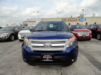 ford explorer 2013 blue suv xlt flex fuel 6 cylinders 2 wheel drive automatic with overdrive 60546