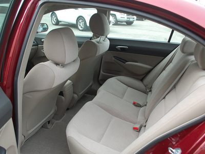 honda civic 2009 red sedan lx gasoline 4 cylinders front wheel drive automatic 93955