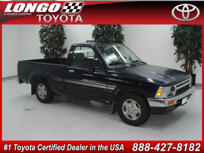toyota pickup 1995 blue pickup truck dx gasoline 4 cylinders rear wheel drive automatic 91731
