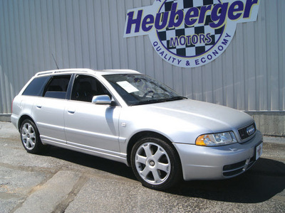 audi s4 2001 light silver wagon avant quattro gasoline 6 cylinders all whee drive automatic 80905