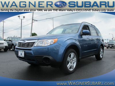 subaru forester 2010 blue suv 2 5x premium 4 cylinders manual 45324