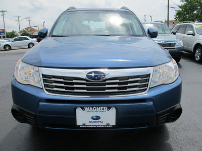 subaru forester 2010 blue suv 2 5x premium 4 cylinders manual 45324