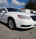 chrysler 200 2012 white sedan touring gasoline 4 cylinders front wheel drive automatic 33157