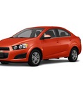 chevrolet sonic 2012 orange sedan gasoline 4 cylinders front wheel drive 6 spd auto connivity plus 77090