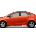 chevrolet sonic 2012 orange sedan gasoline 4 cylinders front wheel drive 6 spd auto connivity plus 77090