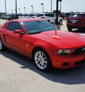 ford mustang 2011 red coupe gasoline 6 cylinders rear wheel drive automatic 76087