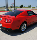 ford mustang 2011 red coupe gasoline 6 cylinders rear wheel drive automatic 76087
