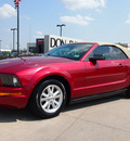 ford mustang 2007 dk  red gasoline 6 cylinders rear wheel drive automatic with overdrive 76018