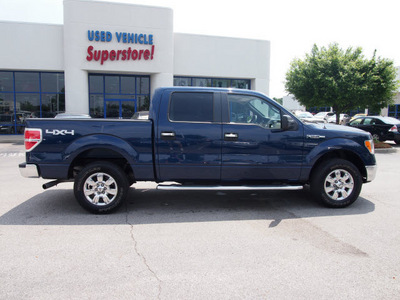 ford f 150 2010 dk  blue xlt flex fuel 8 cylinders 4 wheel drive automatic with overdrive 46168