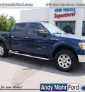 ford f 150 2010 dk  blue xlt flex fuel 8 cylinders 4 wheel drive automatic with overdrive 46168