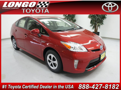 toyota prius 2012 red hatchback two hybrid 4 cylinders front wheel drive automatic 91731