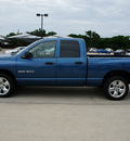 dodge ram pickup 1500 2005 blue pickup truck slt gasoline 8 cylinders rear wheel drive automatic 76087