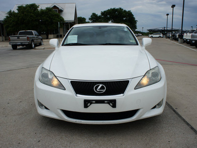 lexus is 250 2008 white sedan gasoline 6 cylinders rear wheel drive automatic 76087