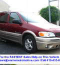 pontiac montana 2003 maroon van gasoline 6 cylinders front wheel drive automatic 45840