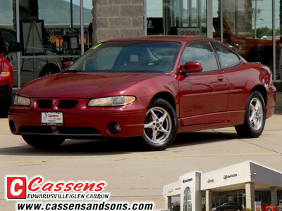 pontiac grand prix 2001 red coupe gt gasoline v6 front wheel drive automatic 62034