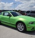ford mustang 2013 green coupe gasoline 6 cylinders rear wheel drive 6 speed automatic 77388