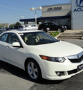 acura tsx 2009 white sedan gasoline 4 cylinders front wheel drive automatic with overdrive 60462