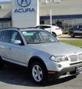 bmw x3 2007 silver suv awd gasoline 6 cylinders all whee drive automatic with overdrive 60462