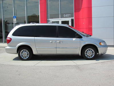 chrysler town country 2001 silver van lmt gasoline 6 cylinders front wheel drive automatic 33884
