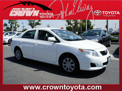 toyota corolla 2010 white sedan le gasoline 4 cylinders front wheel drive automatic 91761