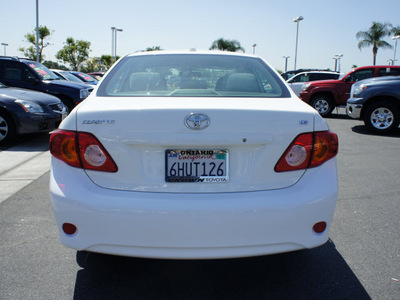 toyota corolla 2010 white sedan le gasoline 4 cylinders front wheel drive automatic 91761