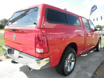 dodge ram 1500 2010 red pickup truck big horn gasoline 8 cylinders 2 wheel drive automatic 34474