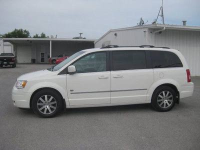 chrysler town and country 2009 white van touring gasoline 6 cylinders front wheel drive autostick 62863