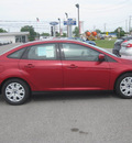 ford focus 2012 red sedan se flex fuel 4 cylinders front wheel drive 6 speed automatic 62863