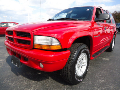 dodge durango 2001 red suv slt gasoline 8 cylinders 4 wheel drive automatic with overdrive 60007