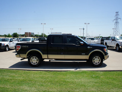 ford f 150 2012 black king ranch gasoline 6 cylinders 4 wheel drive automatic 76108