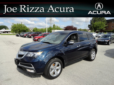 acura mdx 2010 lt  blue suv tech awd gasoline 6 cylinders all whee drive automatic with overdrive 60462