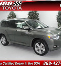 toyota highlander 2009 green suv sport gasoline 6 cylinders front wheel drive automatic 91731