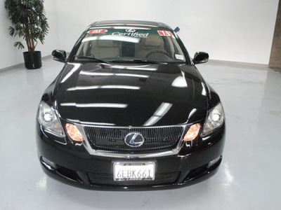 lexus gs 350 2008 black sedan gasoline 6 cylinders rear wheel drive automatic 91731