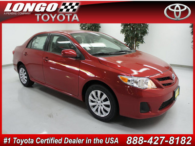 toyota corolla 2012 red sedan le gasoline 4 cylinders front wheel drive automatic 91731