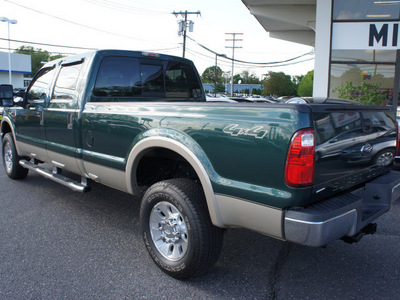 ford f 350 super duty 2008 forest green lariat diesel 8 cylinders 4 wheel drive automatic 07724